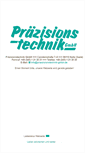 Mobile Screenshot of praezisionstechnik-gmbh.de
