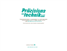 Tablet Screenshot of praezisionstechnik-gmbh.de